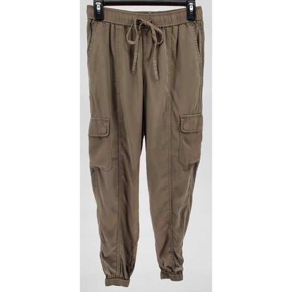 Knox Rose Pants - KNOX ROSE Womens X-Small Pull On Crop Cargo Pants Olive Green New No Tags